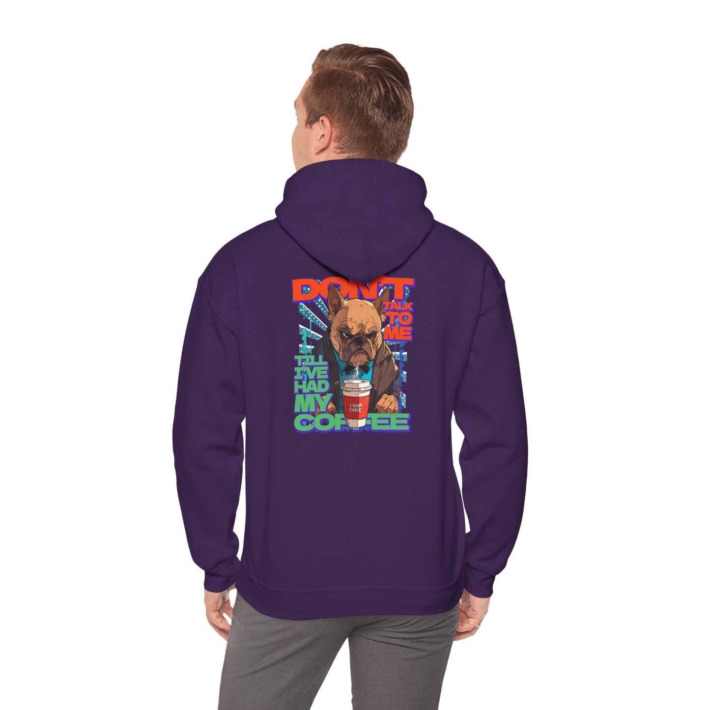 Copy of Don't Talk To Me Till I've Had My COFFEE【English】Unisex Heavy Blend™ Hooded Sweatshirt