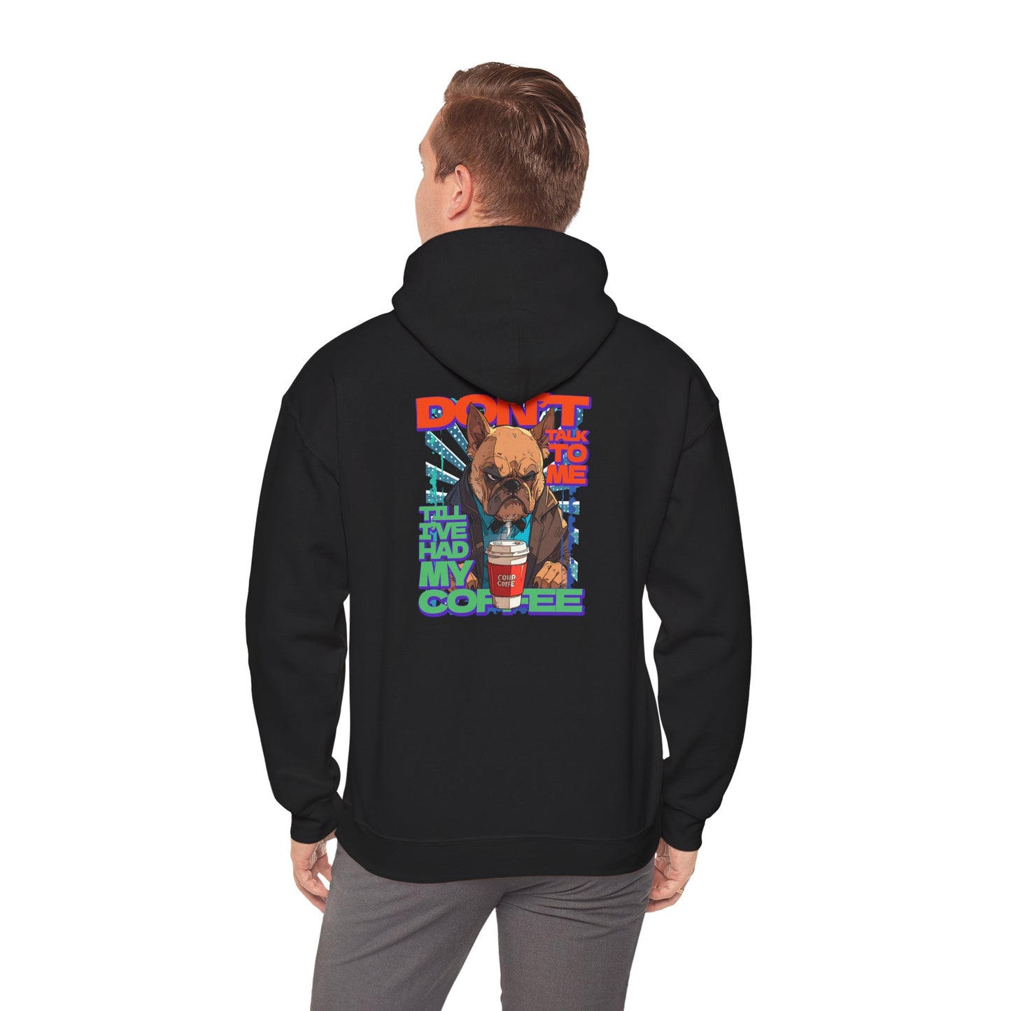 Copy of Don't Talk To Me Till I've Had My COFFEE【English】Unisex Heavy Blend™ Hooded Sweatshirt