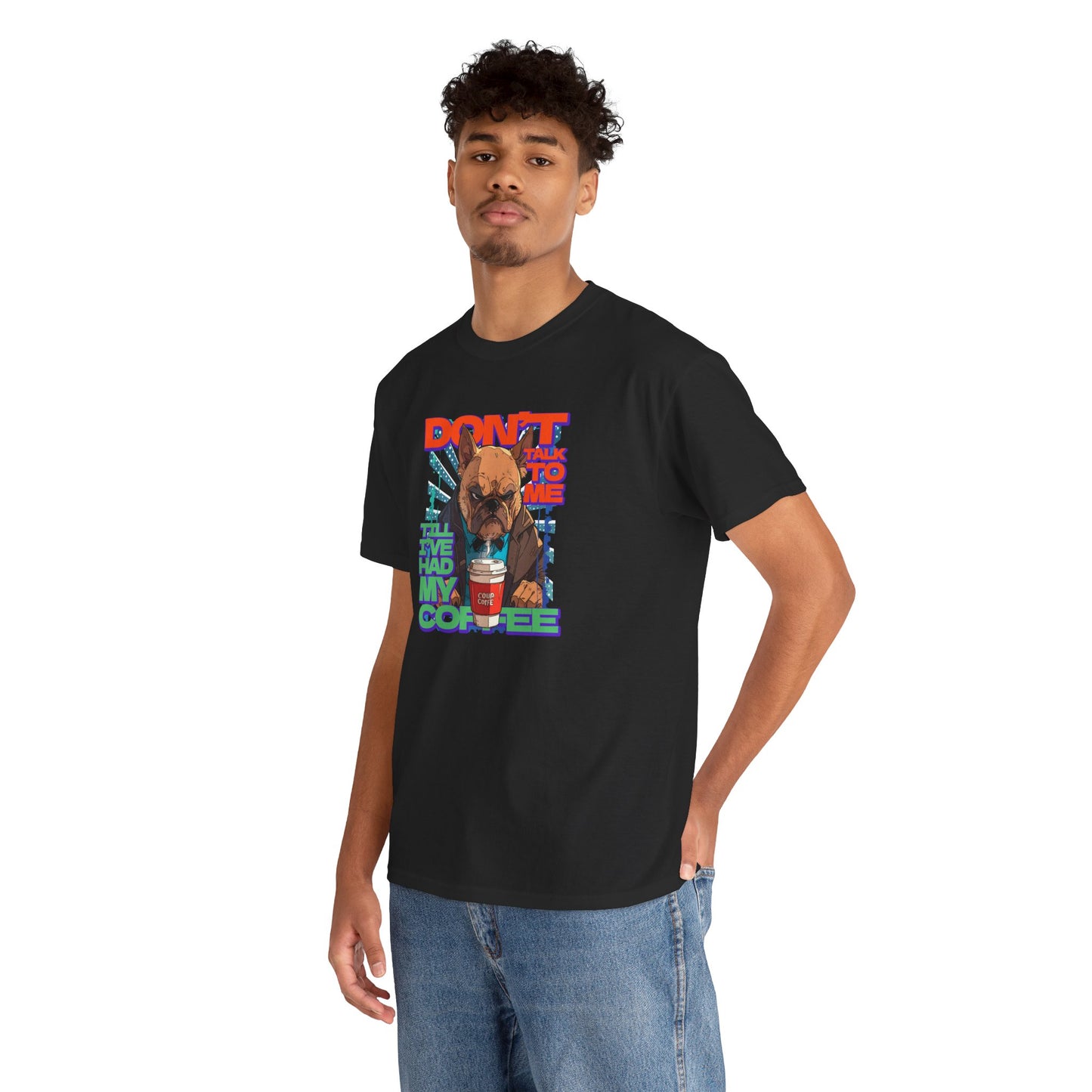 Copy of Don't Talk To Me Till I've Had My COFFEE【English】Unisex Heavy Cotton Tee