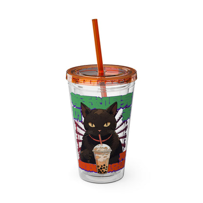 Don't Talk To Me Till I've Had My BOBA Tumbler 16oz