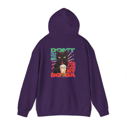 Copy of Don't Talk To Me Till I've Had My BOBA【English】Unisex Heavy Blend™ Hooded Sweatshirt