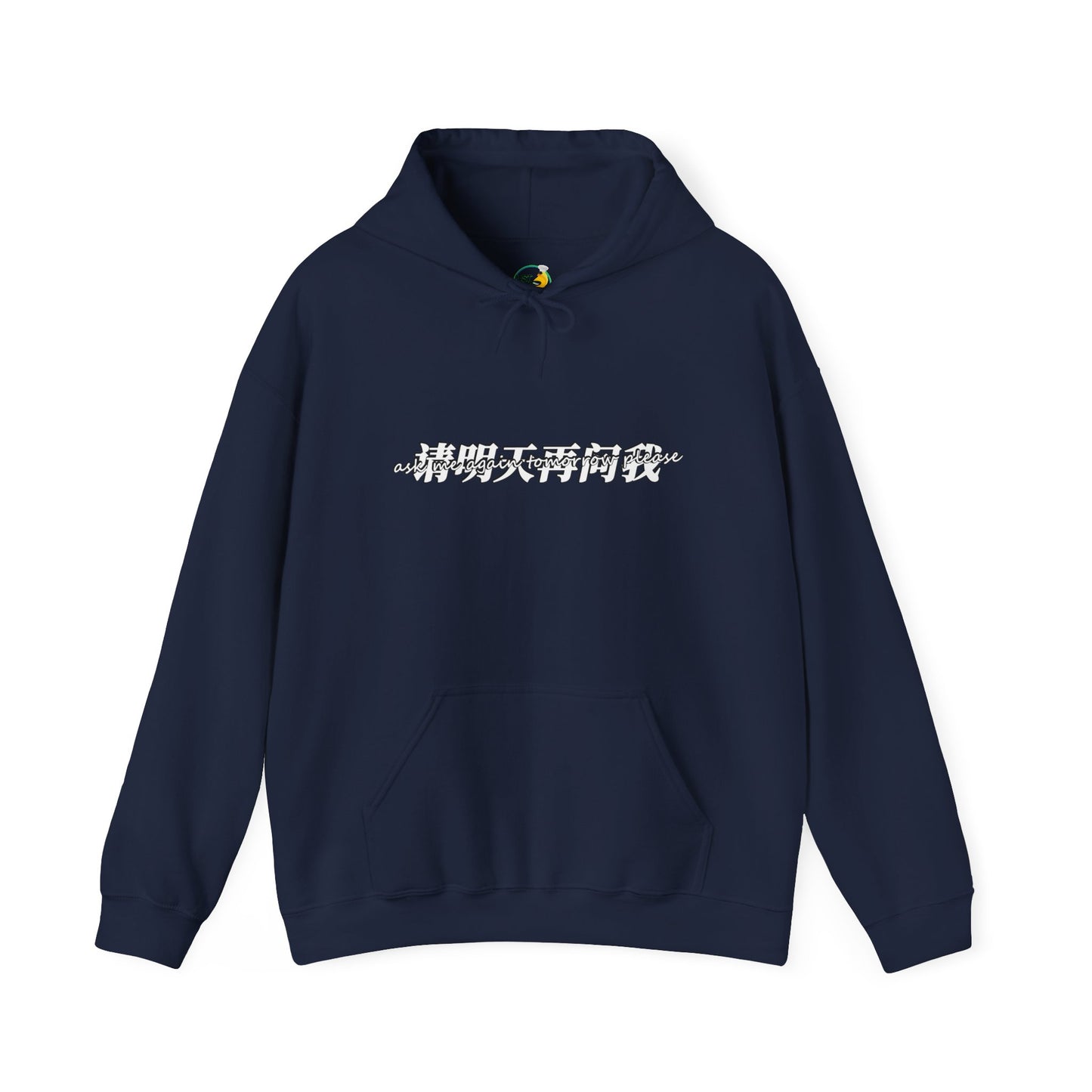 Ask Me Again Tomorrow Please Unisex Heavy Blend™ Hooded Sweatshirt