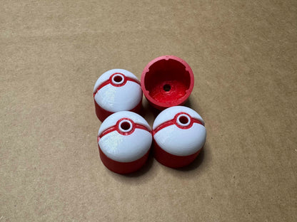 Pokeball Lug Nut Caps For 17mm Lug Nuts Protect Lugs From Dirt