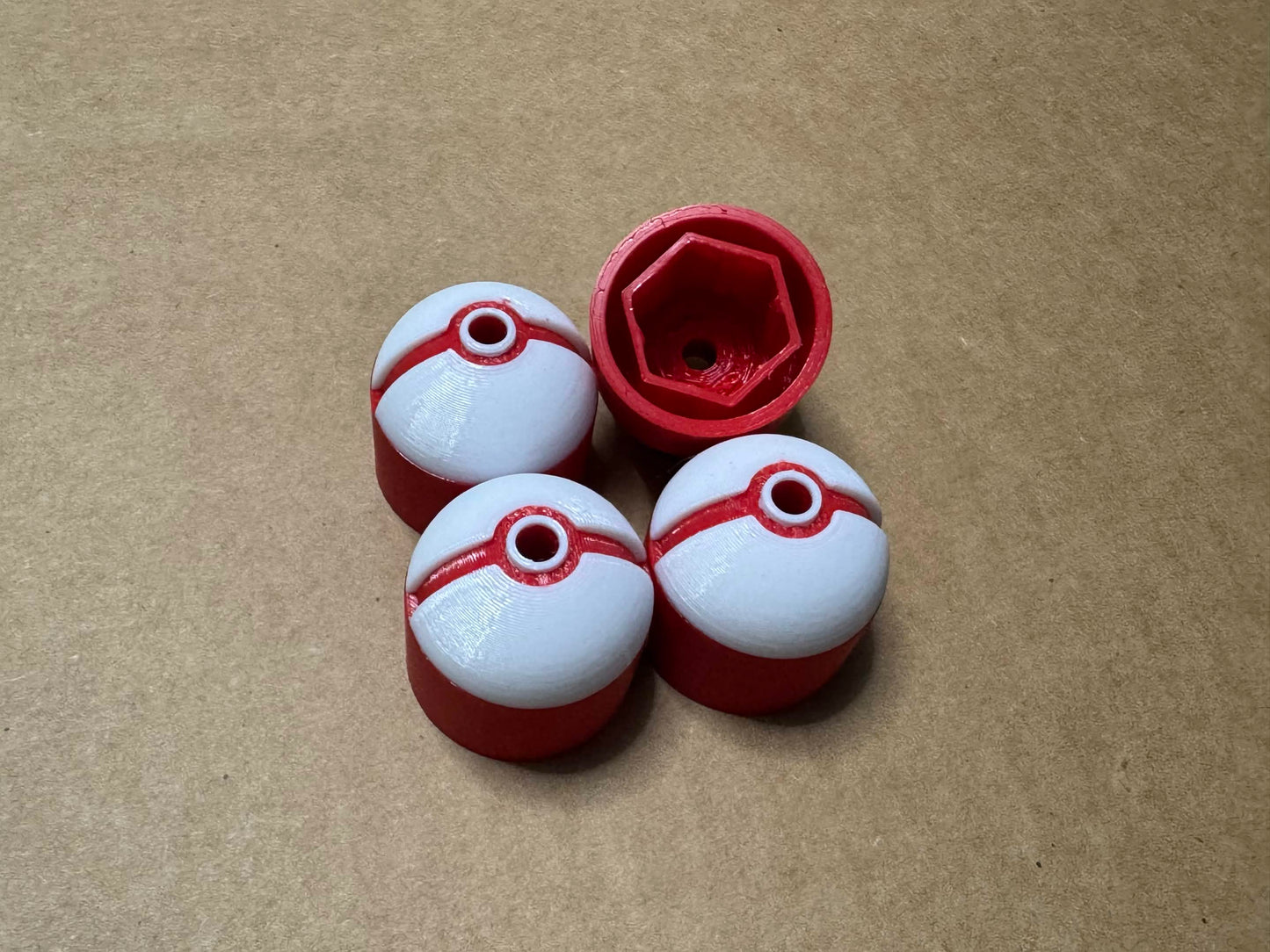 Pokeball Lug Nut Caps For 17mm Lug Nuts Protect Lugs From Dirt